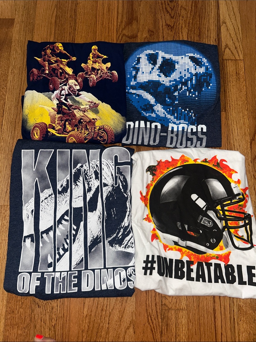 The Children Place New Long Sleeve Variety of Graphic Designs 4 Shirt Bundle 7/8